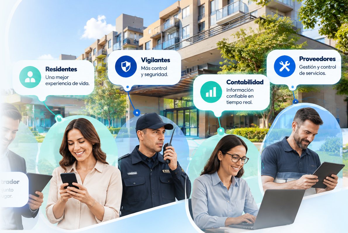 Administradores, residentes, vigilantes y contadores usando SIPHO